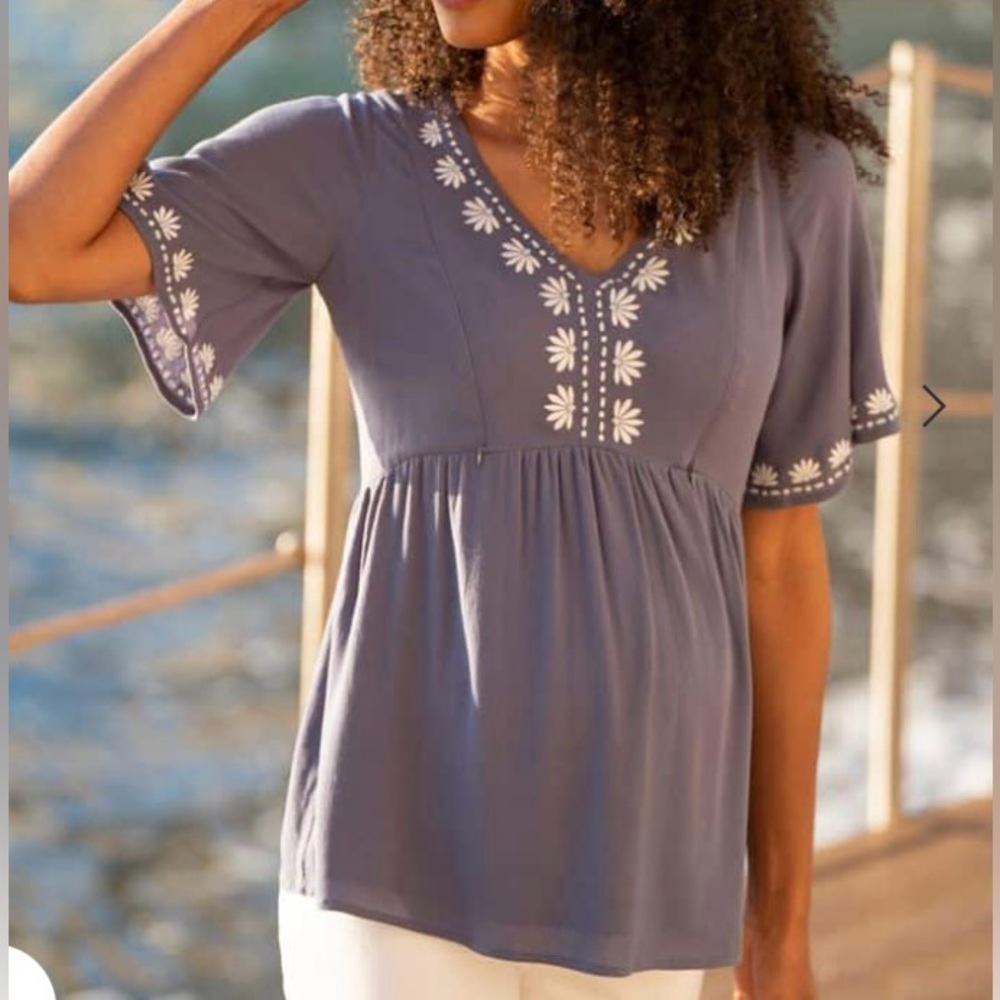 EUC- Seraphine Kennedy Maternity & Nursing Top, size 8